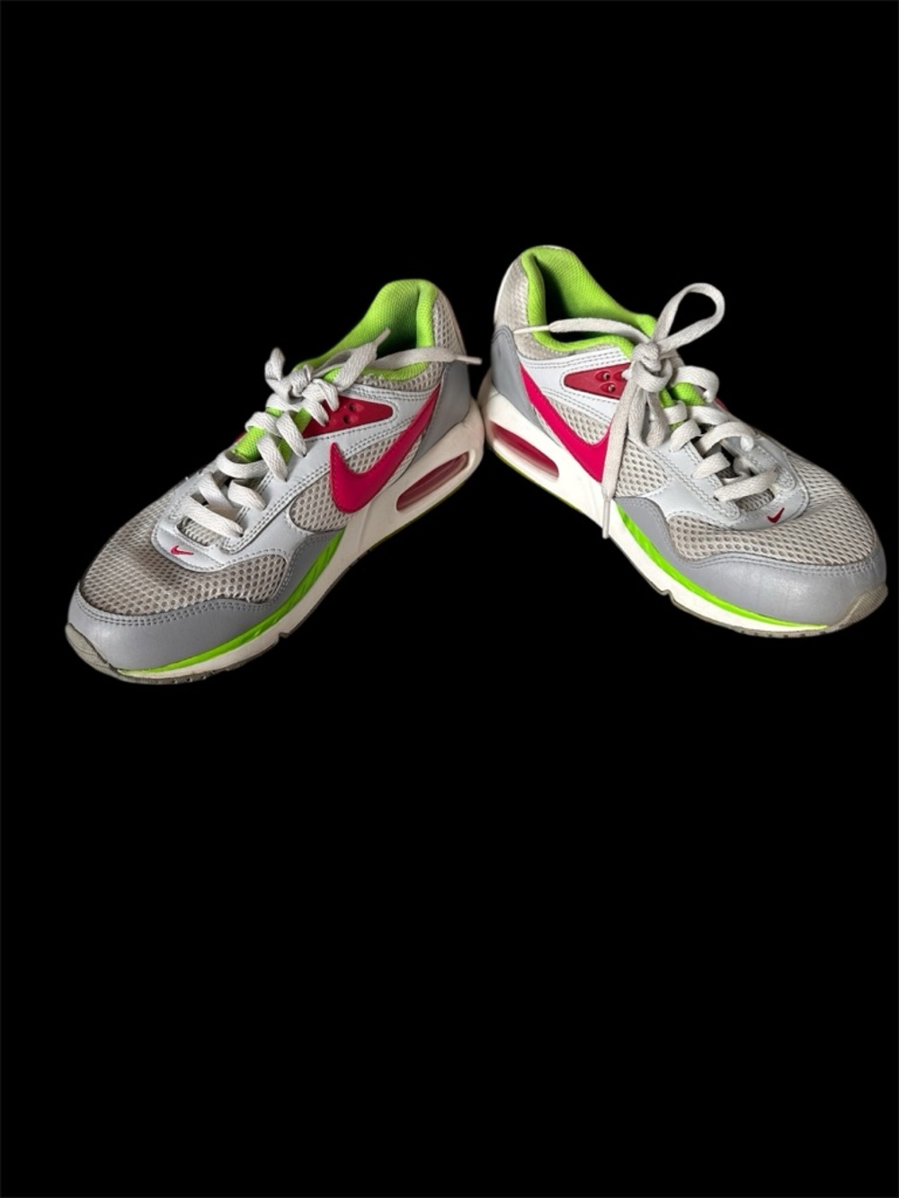 Nike Air Max Correlate Women’s WhiteRunning Shoes with Green/Pink